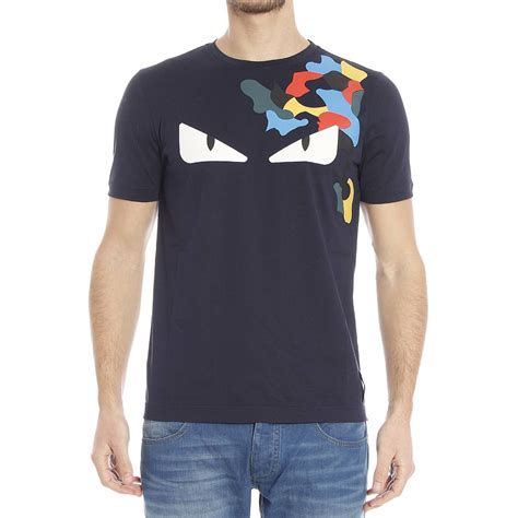 fendi occhi rossi t shirt uomo|FENDI T.